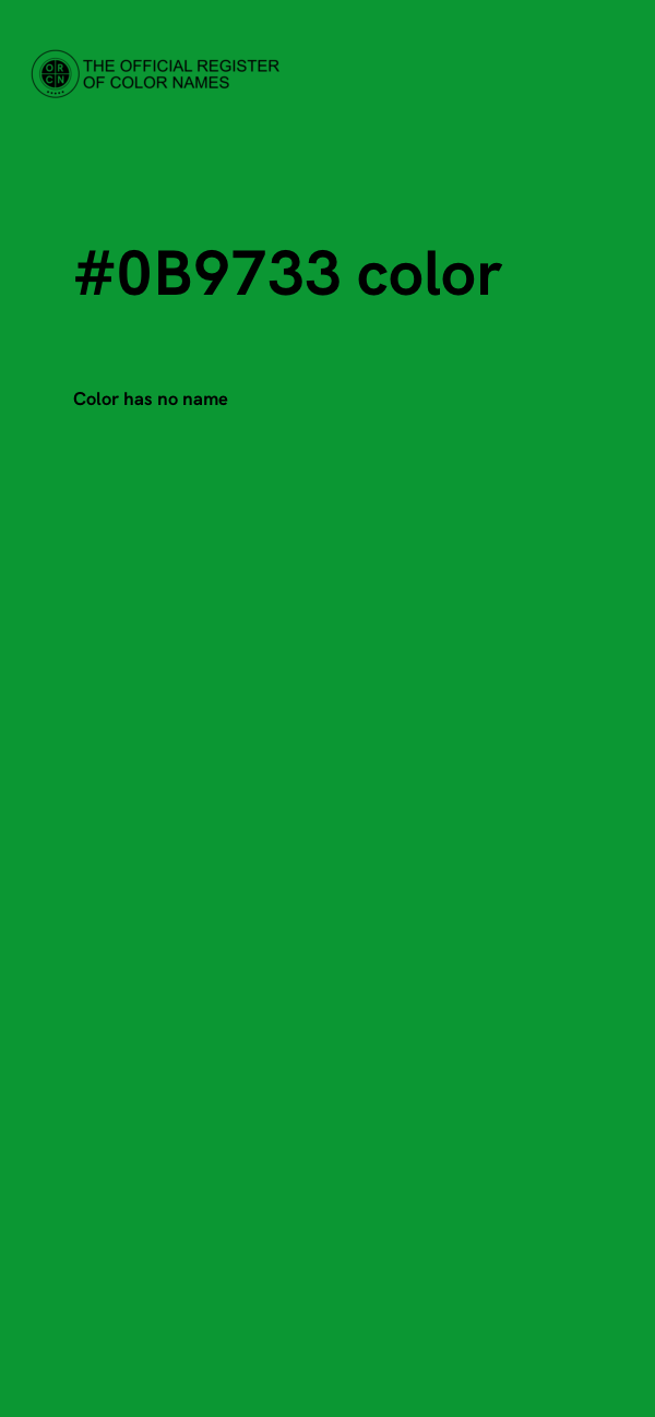 #0B9733 color image