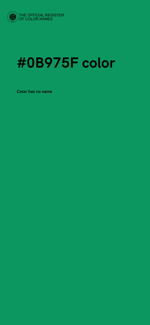 #0B975F color image