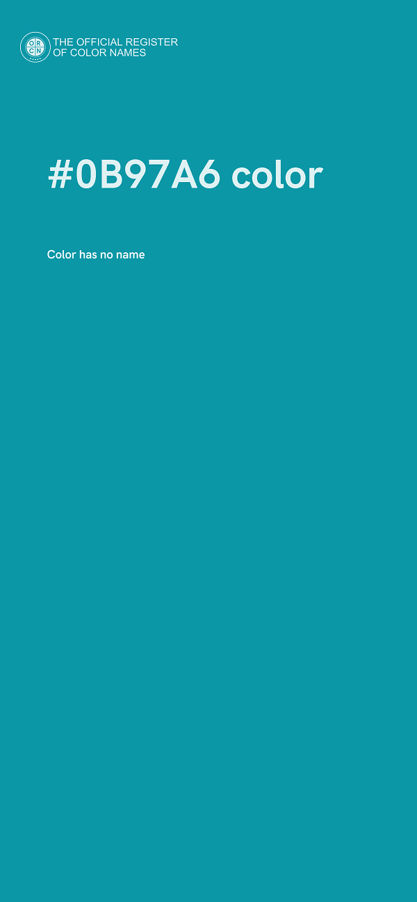 #0B97A6 color image