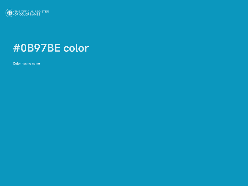 #0B97BE color image