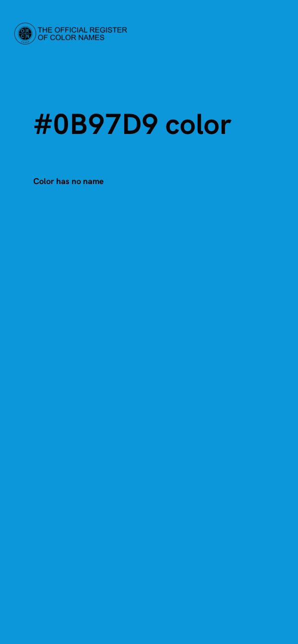 #0B97D9 color image
