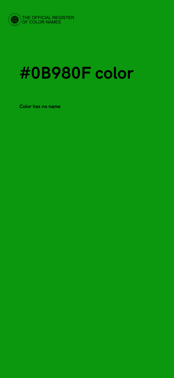 #0B980F color image