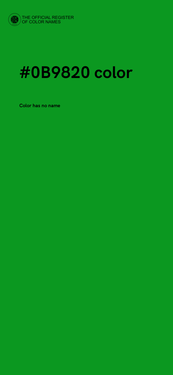#0B9820 color image