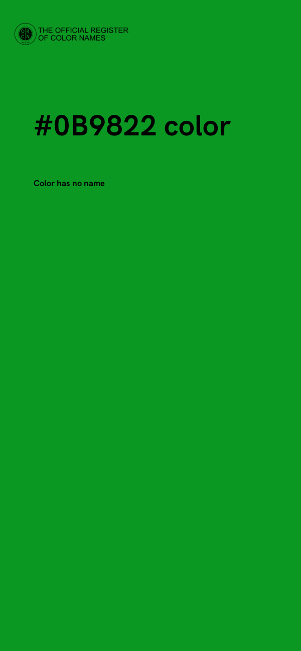 #0B9822 color image