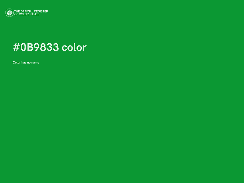 #0B9833 color image