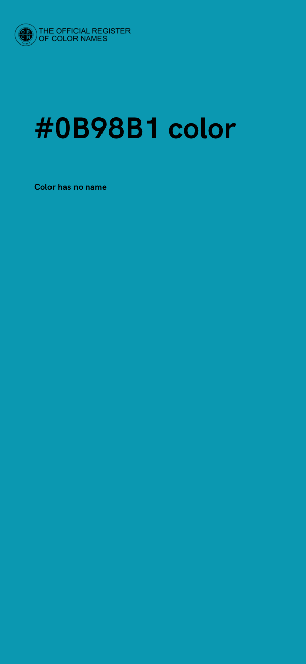#0B98B1 color image