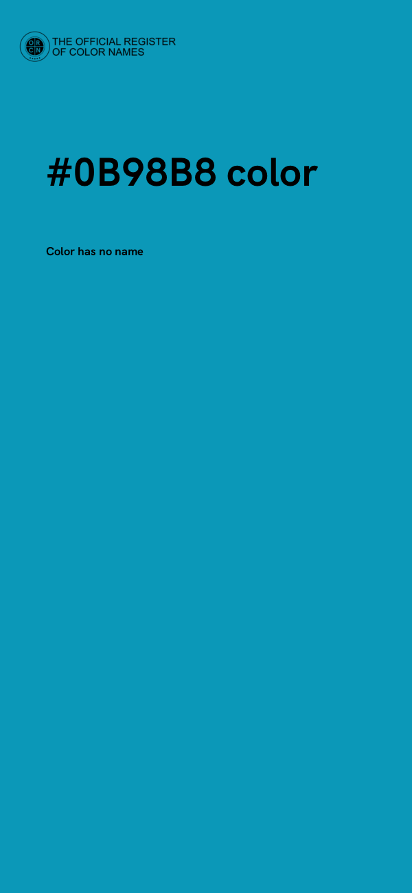#0B98B8 color image
