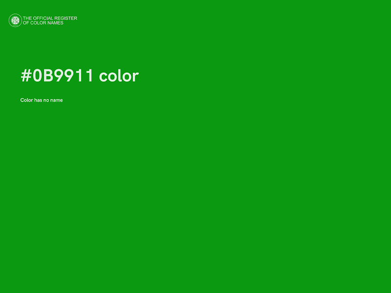 #0B9911 color image