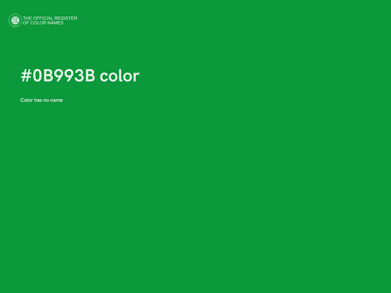 #0B993B color image
