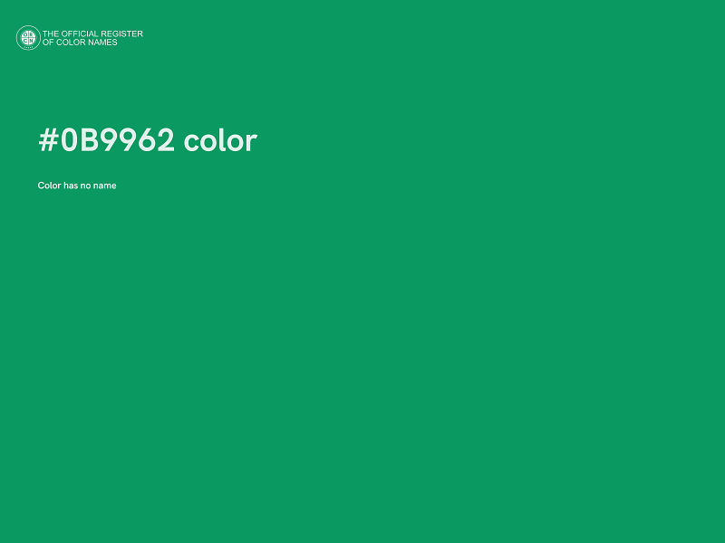 #0B9962 color image