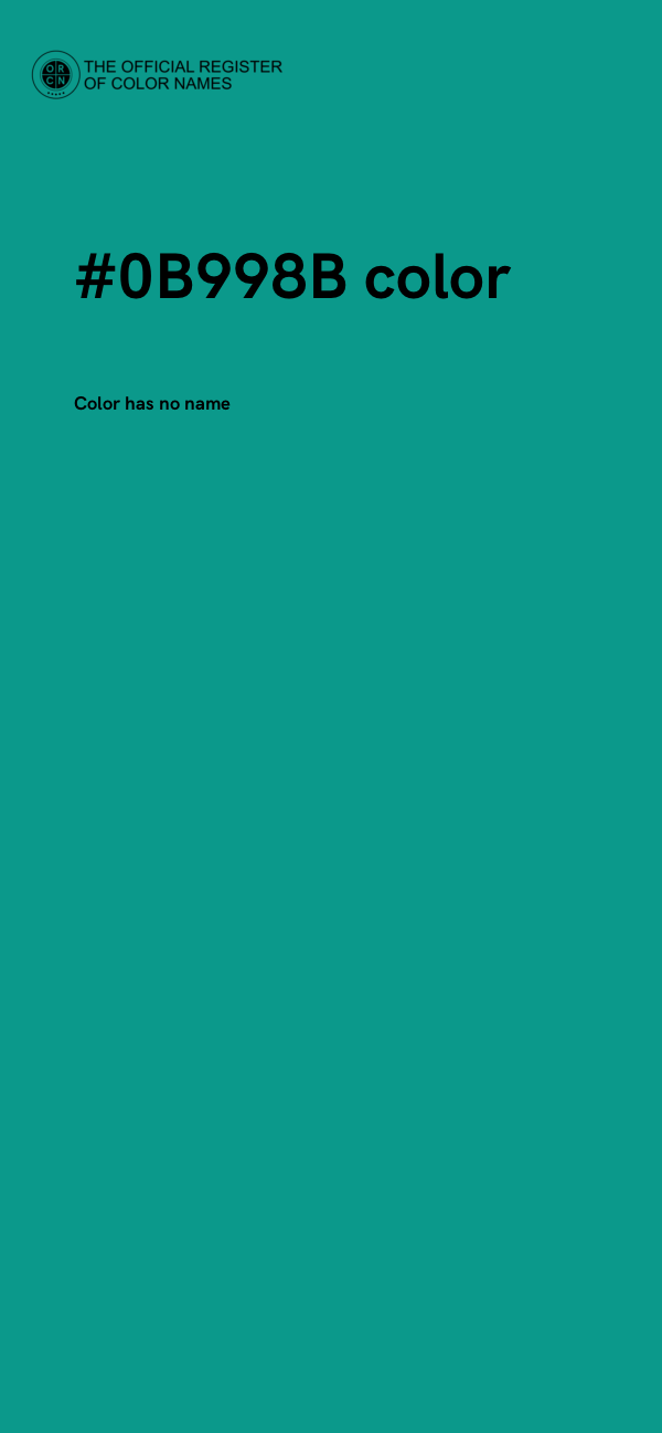 #0B998B color image