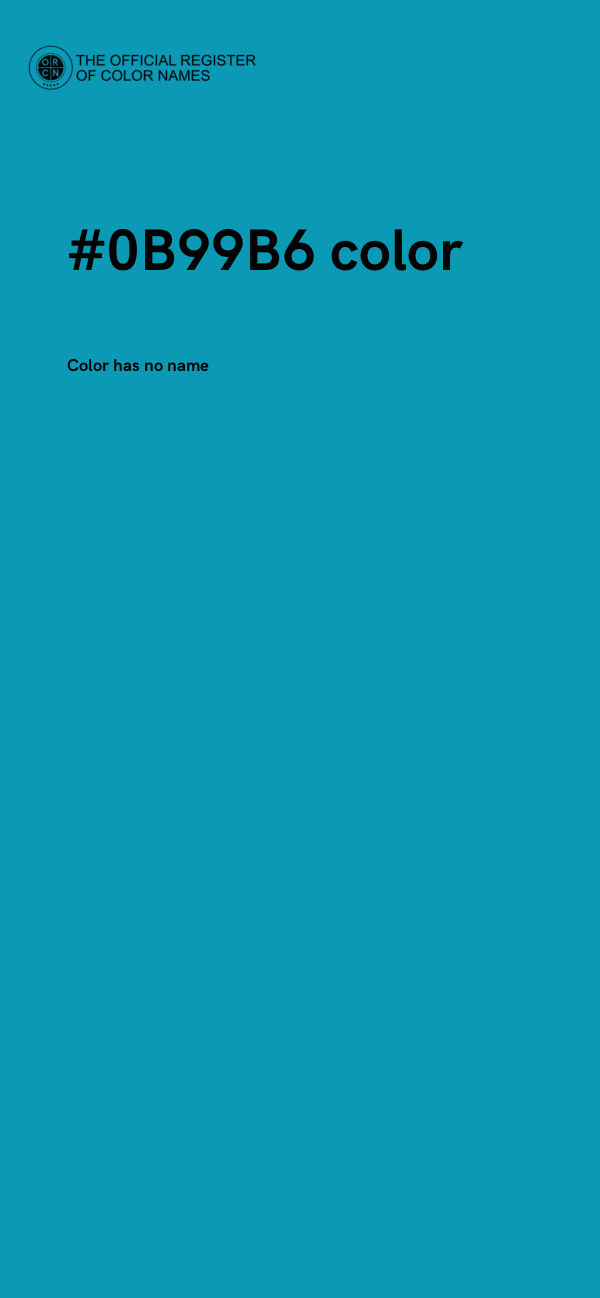 #0B99B6 color image