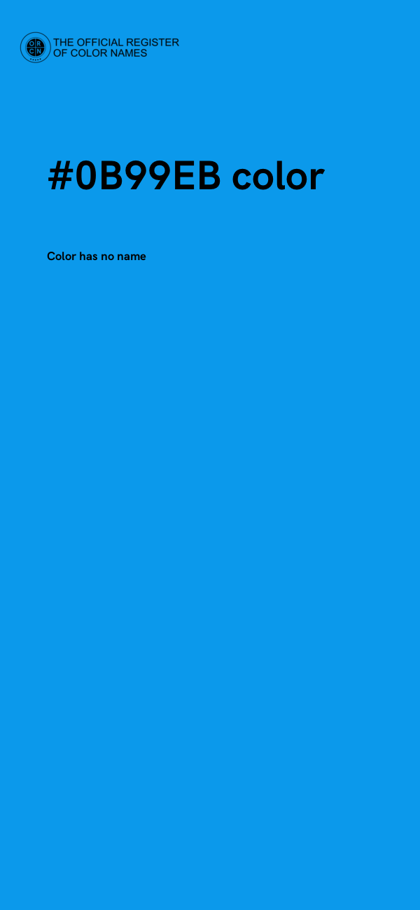 #0B99EB color image