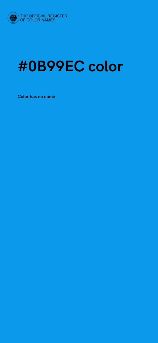 #0B99EC color image