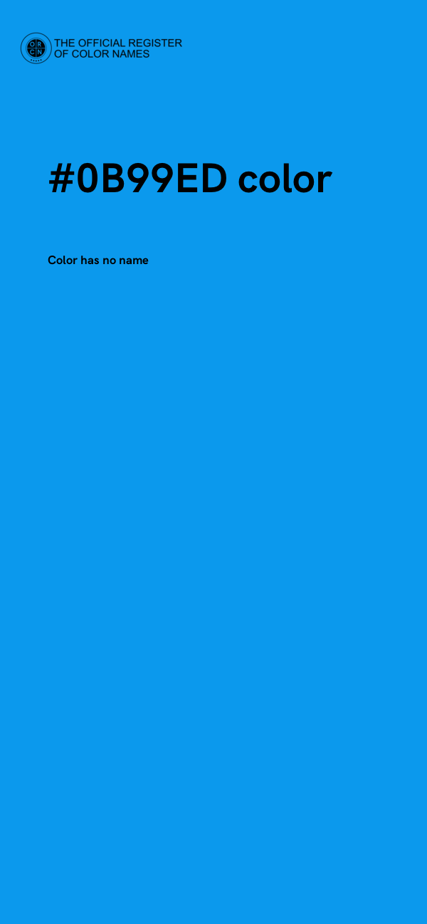 #0B99ED color image