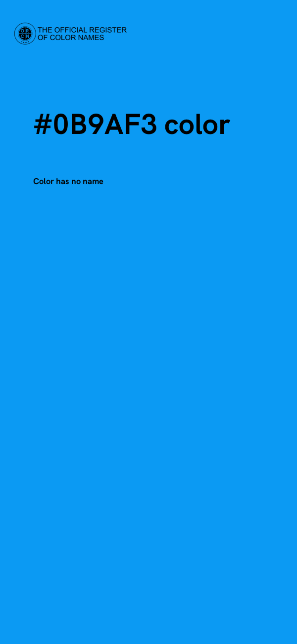#0B9AF3 color image