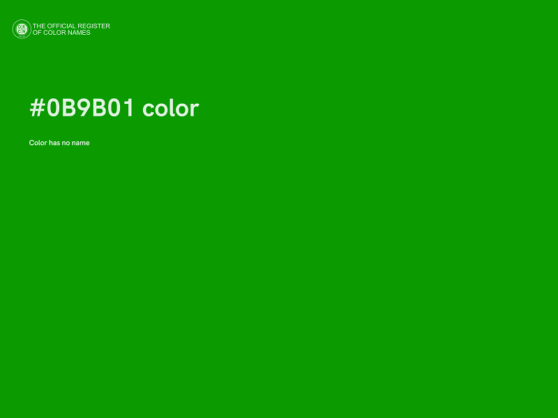 #0B9B01 color image