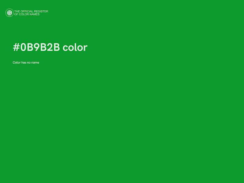 #0B9B2B color image