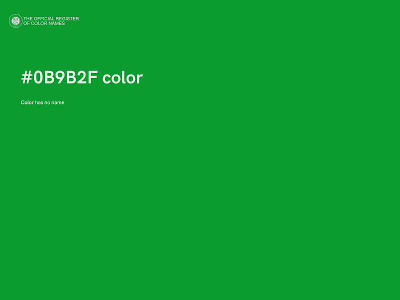 #0B9B2F color image