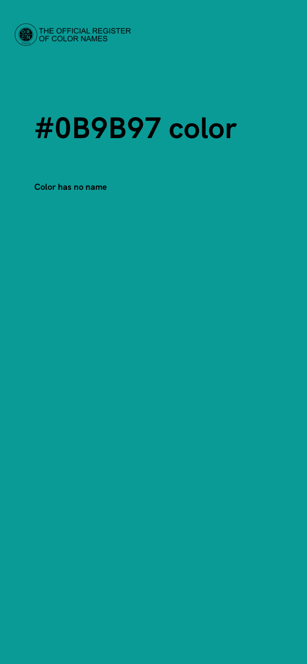 #0B9B97 color image