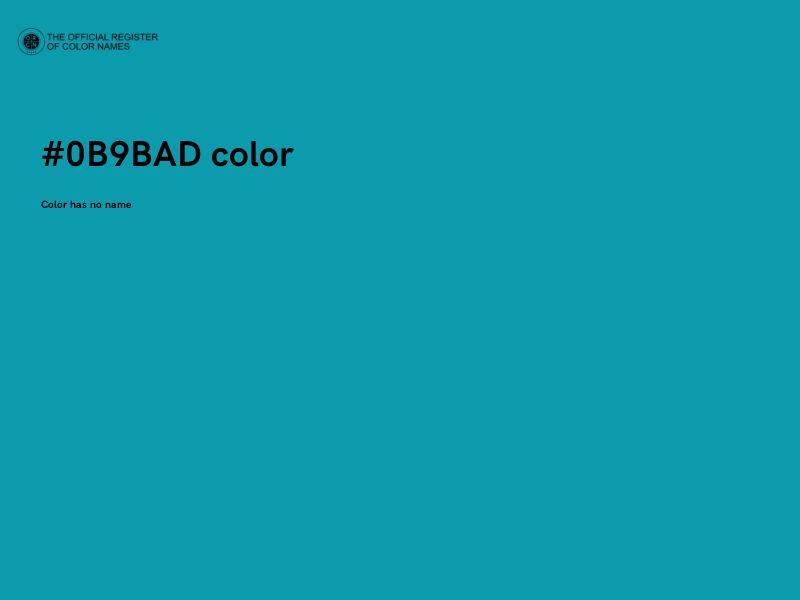 #0B9BAD color image