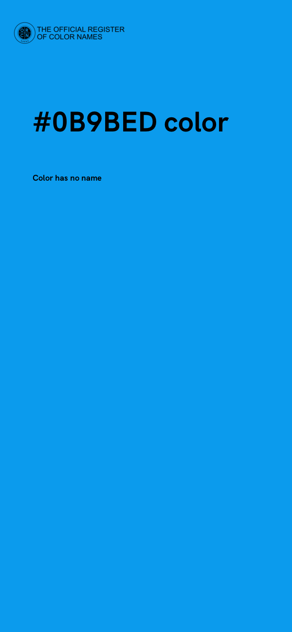 #0B9BED color image