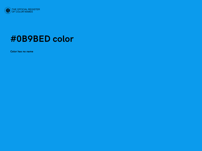 #0B9BED color image