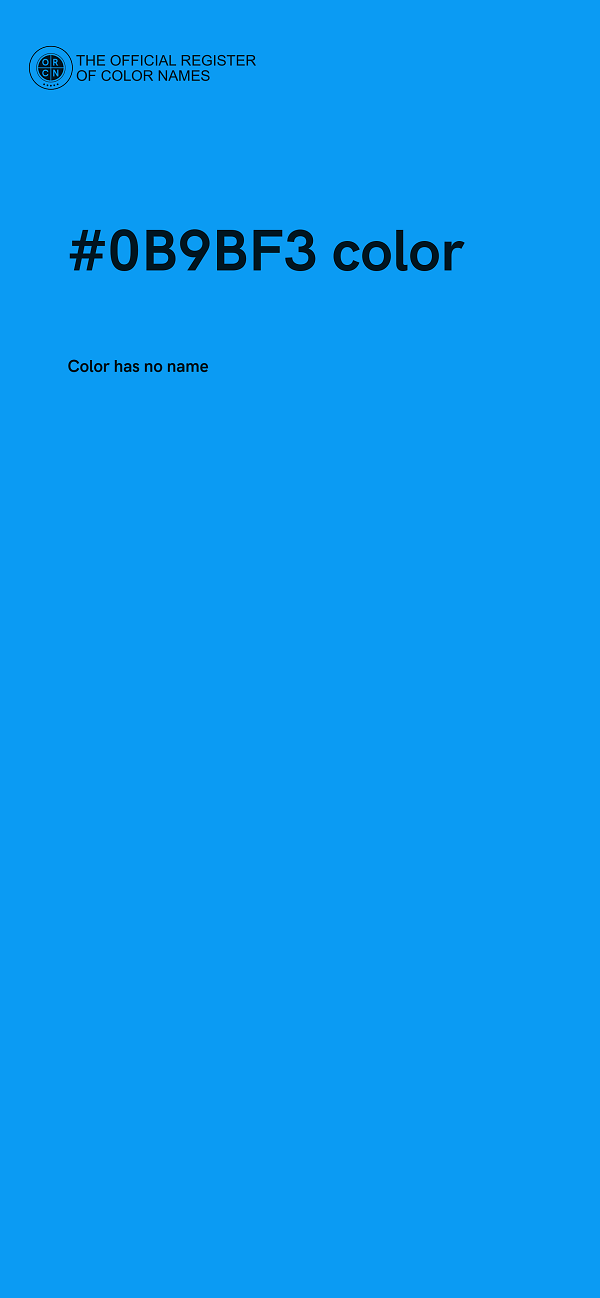 #0B9BF3 color image