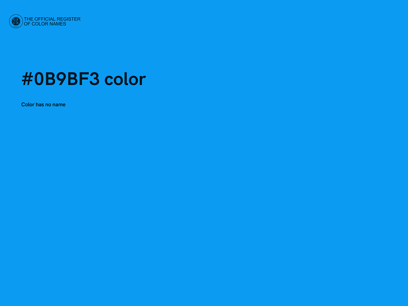 #0B9BF3 color image