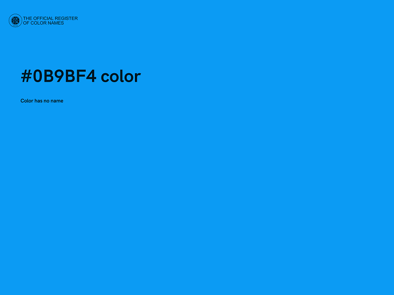 #0B9BF4 color image