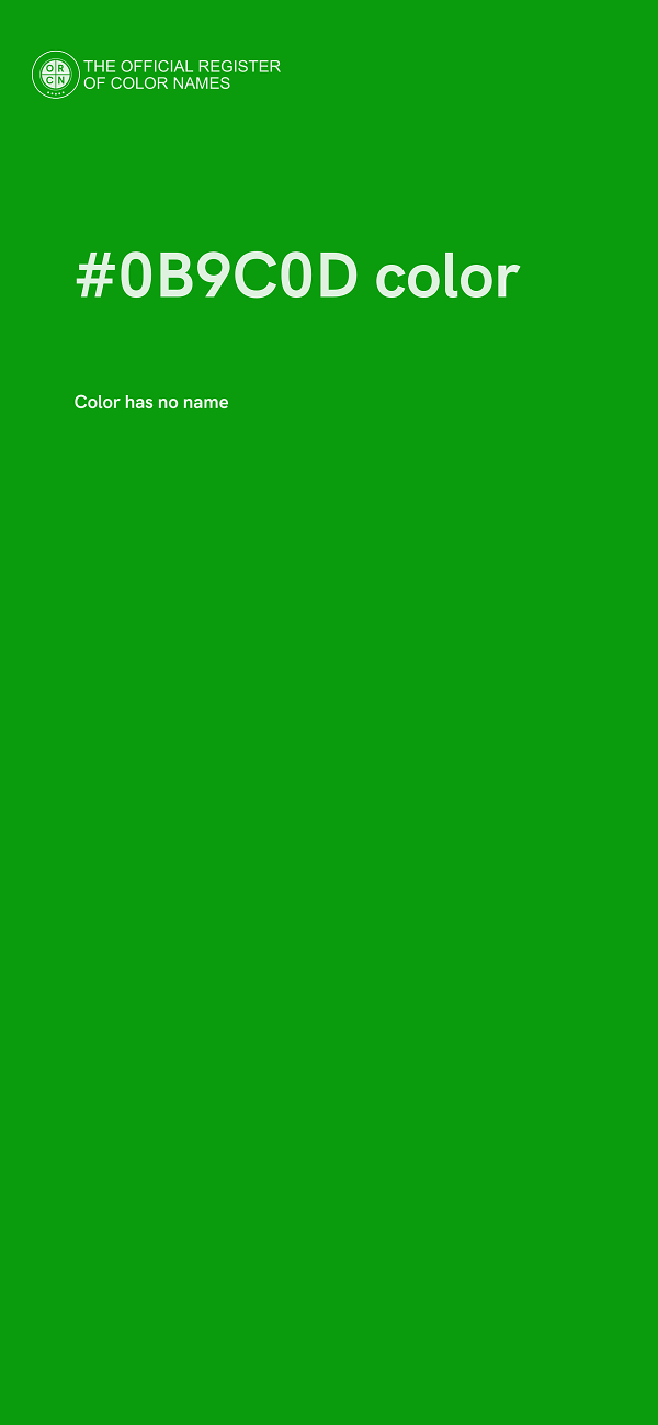 #0B9C0D color image