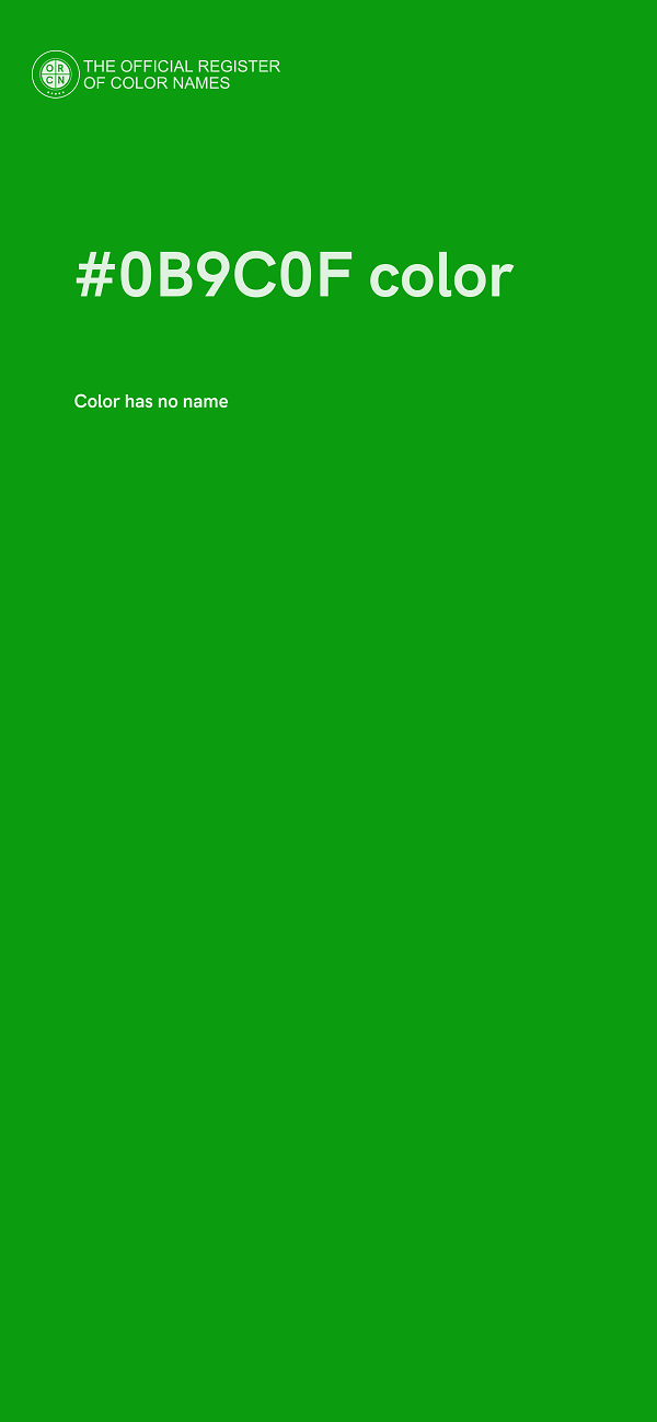 #0B9C0F color image