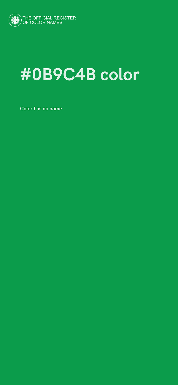 #0B9C4B color image