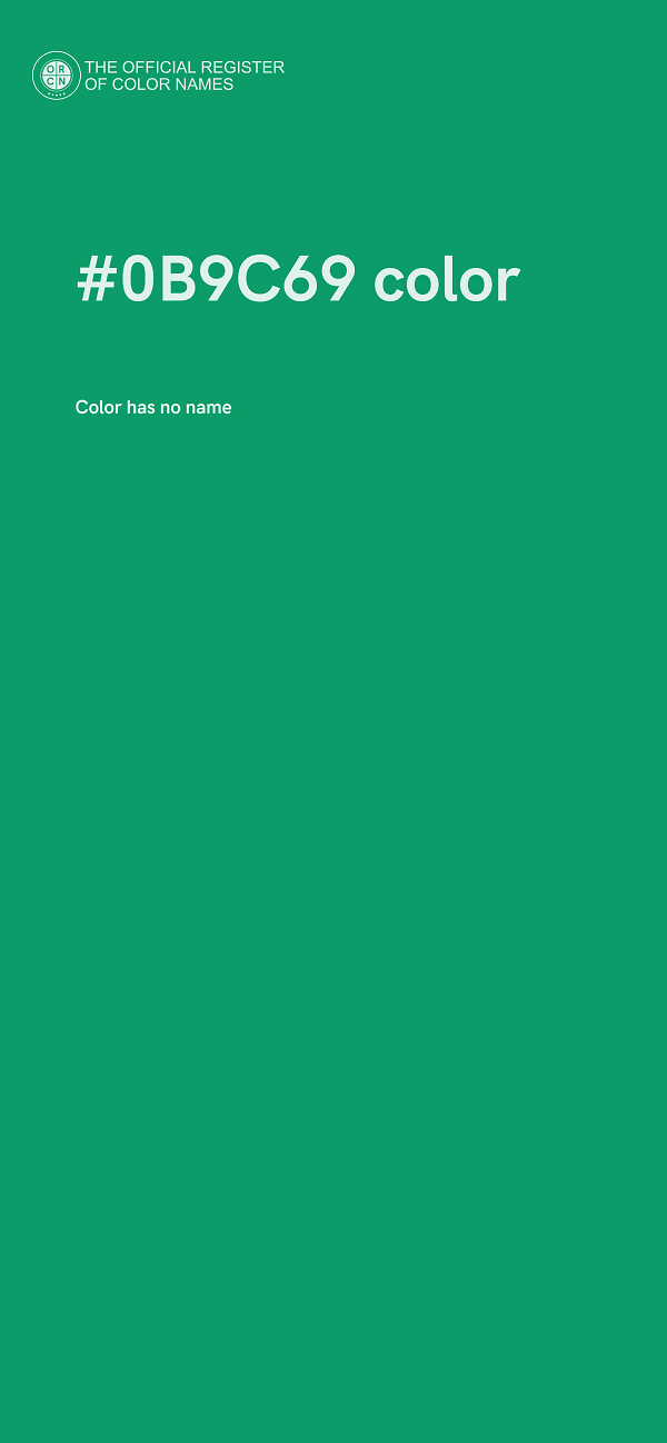 #0B9C69 color image