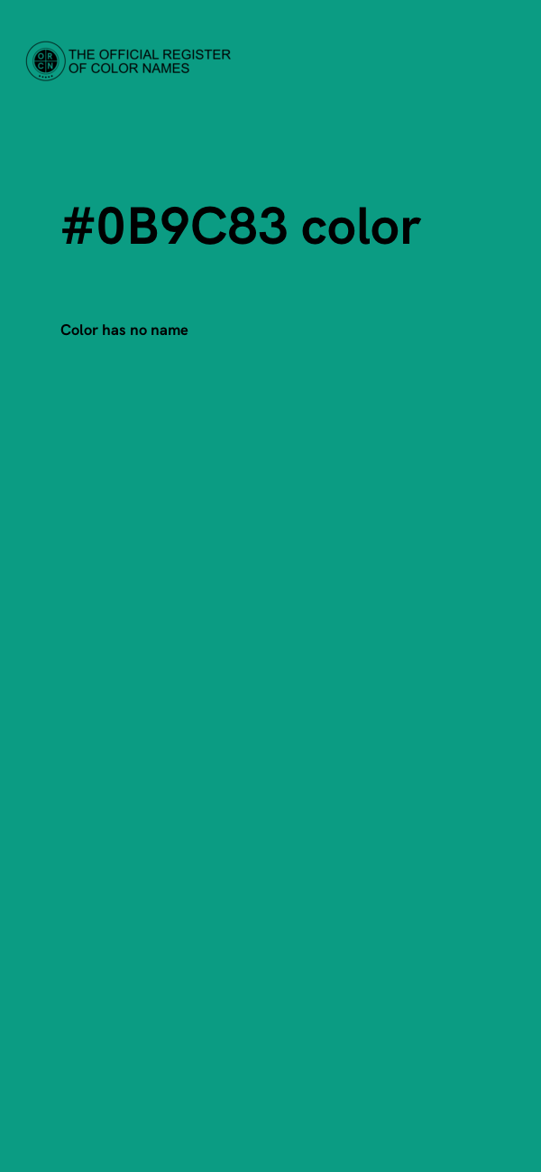 #0B9C83 color image