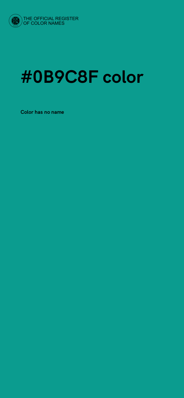#0B9C8F color image