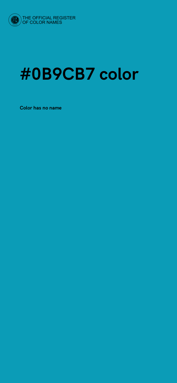 #0B9CB7 color image