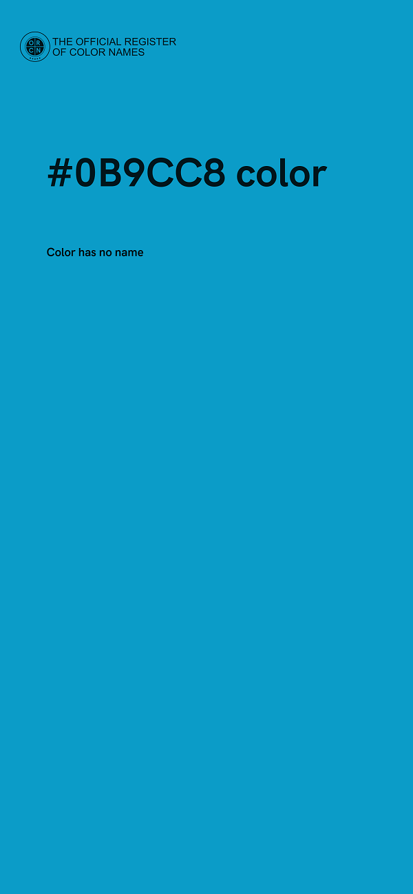 #0B9CC8 color image