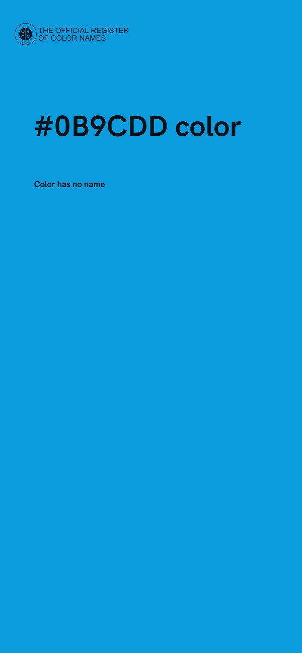 #0B9CDD color image