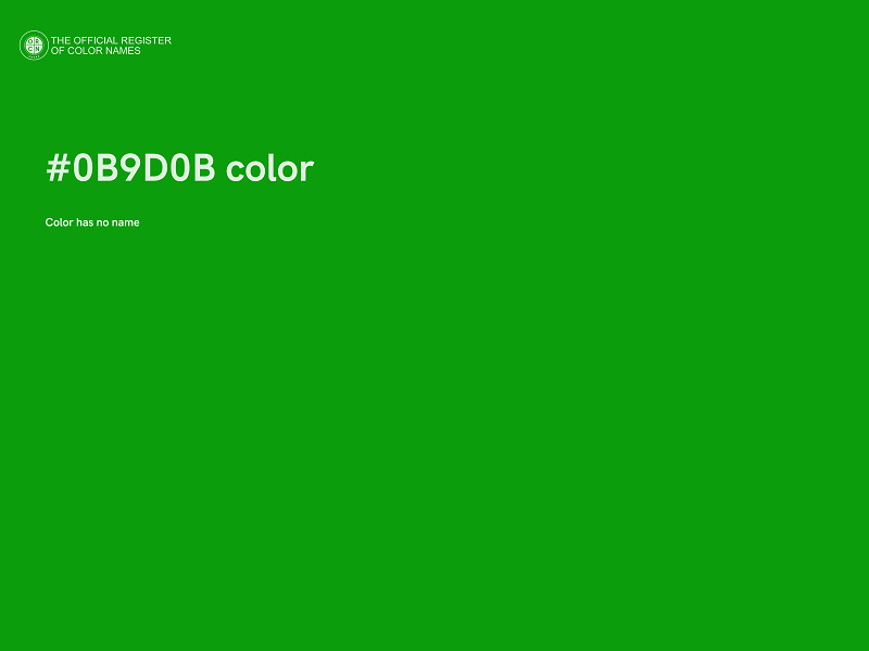 #0B9D0B color image