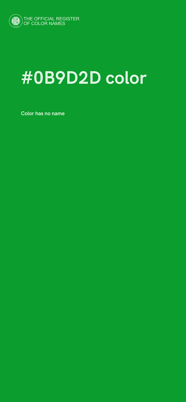 #0B9D2D color image