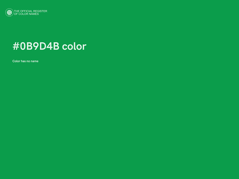 #0B9D4B color image