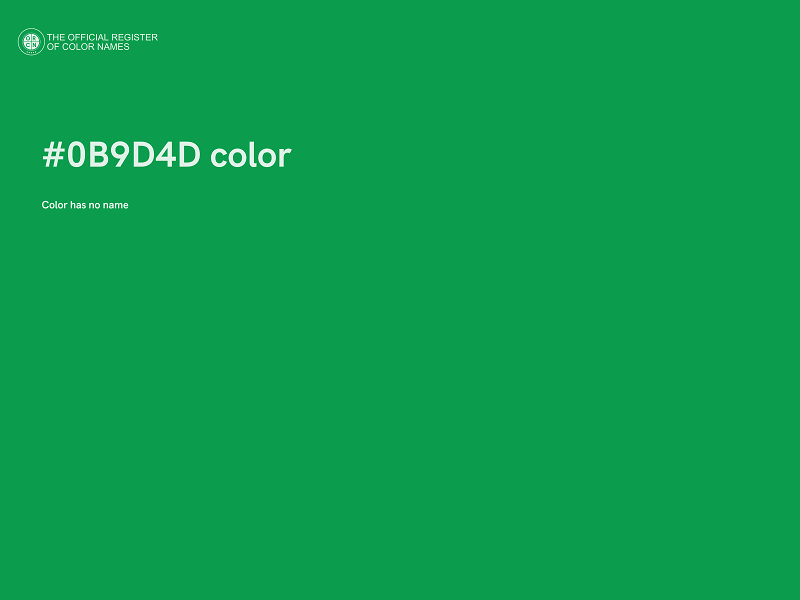 #0B9D4D color image