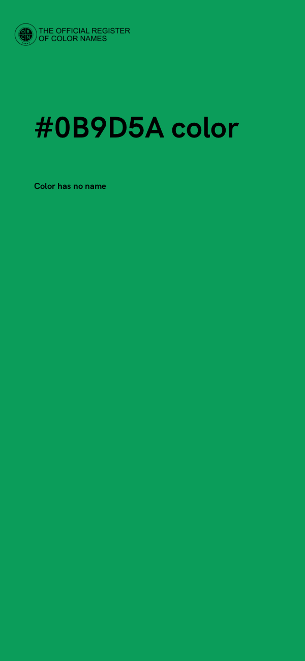 #0B9D5A color image
