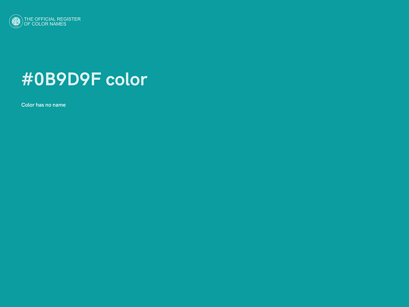 #0B9D9F color image