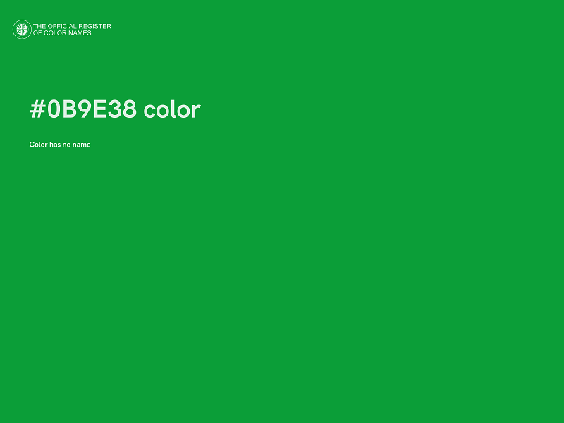 #0B9E38 color image