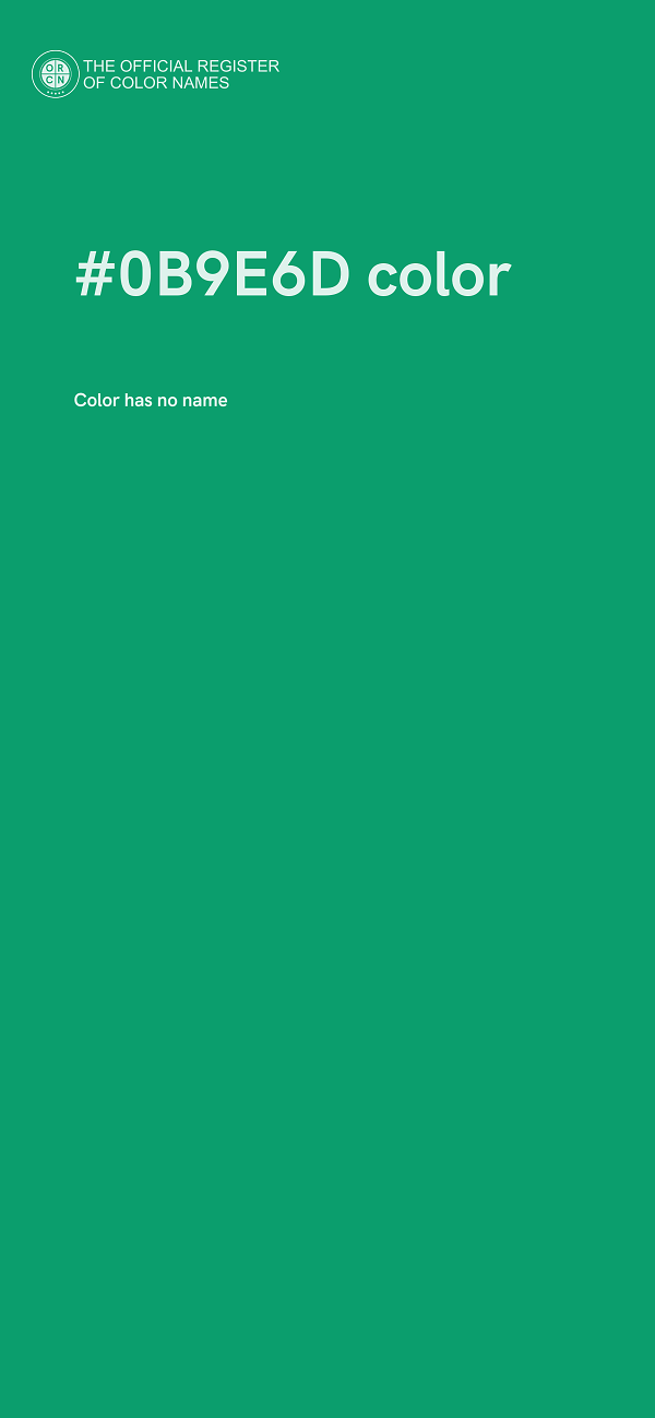 #0B9E6D color image