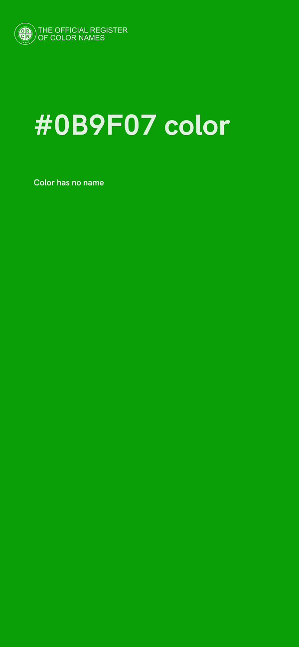#0B9F07 color image