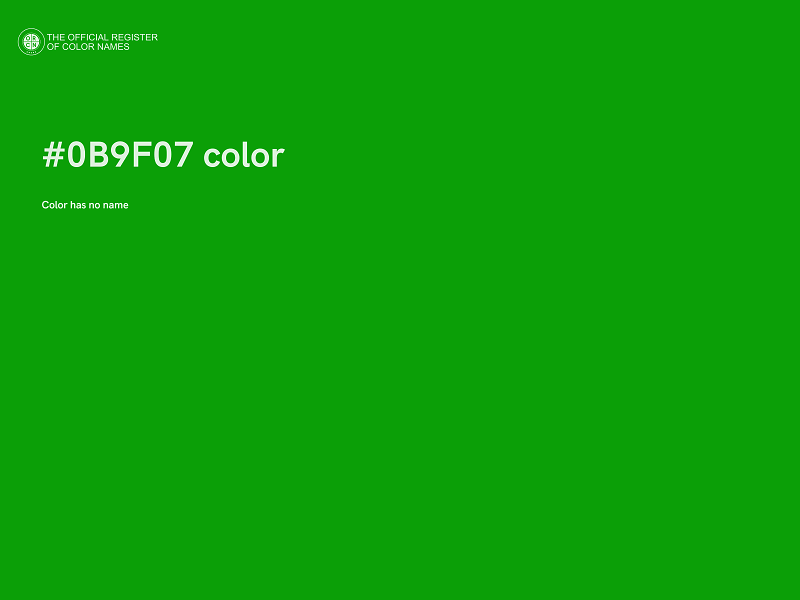 #0B9F07 color image