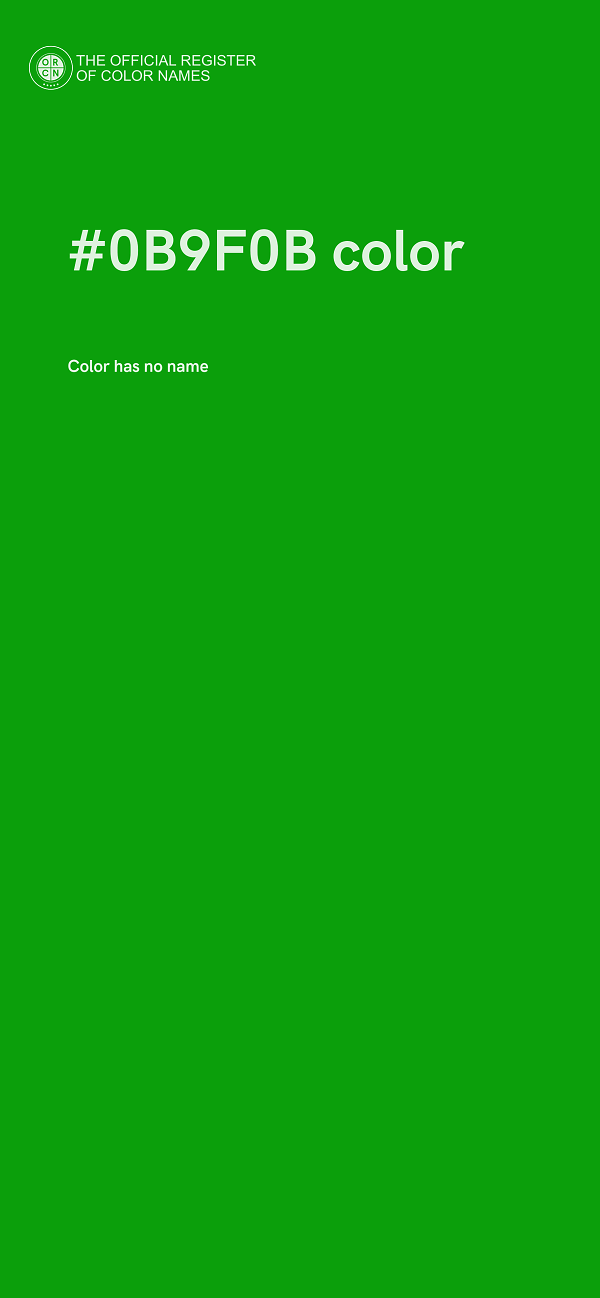 #0B9F0B color image